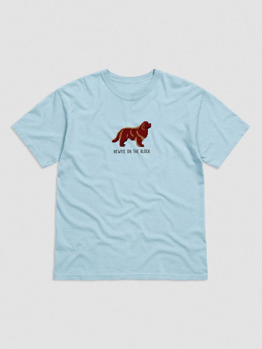 Newfie on the Block T-Shirt(Embroidered) of a Newfoundland(Brown) product image (4)