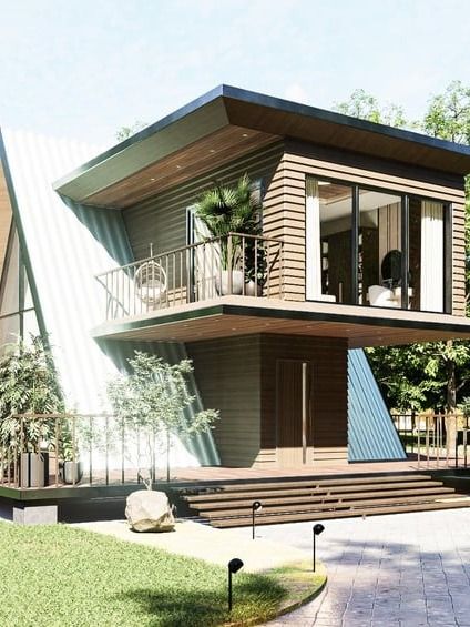 A Frame House 025 - Drawings\Blueprints CAD + PDF + 3D Model product image (3)