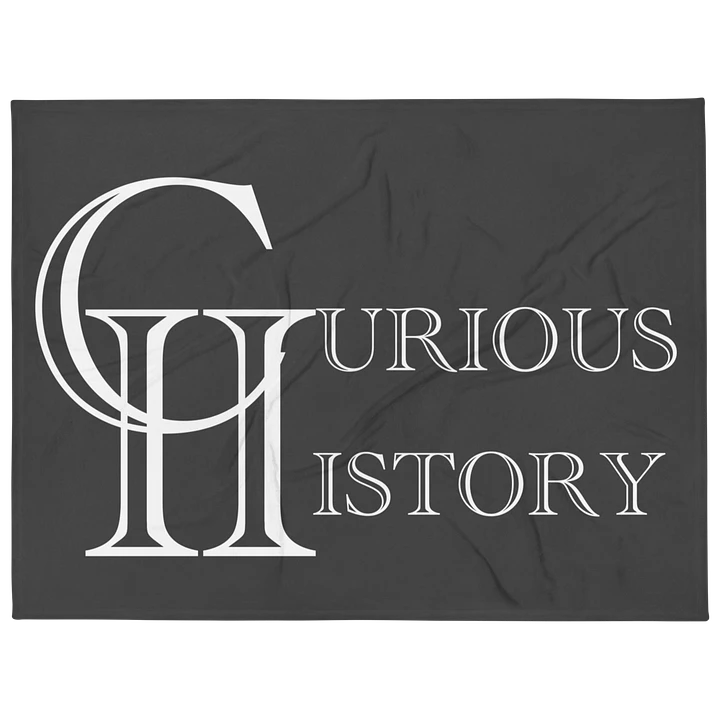 Curious History Logo Throw Blanket product image (1)