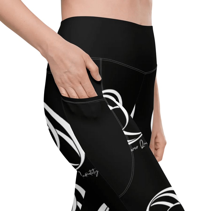 All Over Women's Leggings (Black) product image (9)