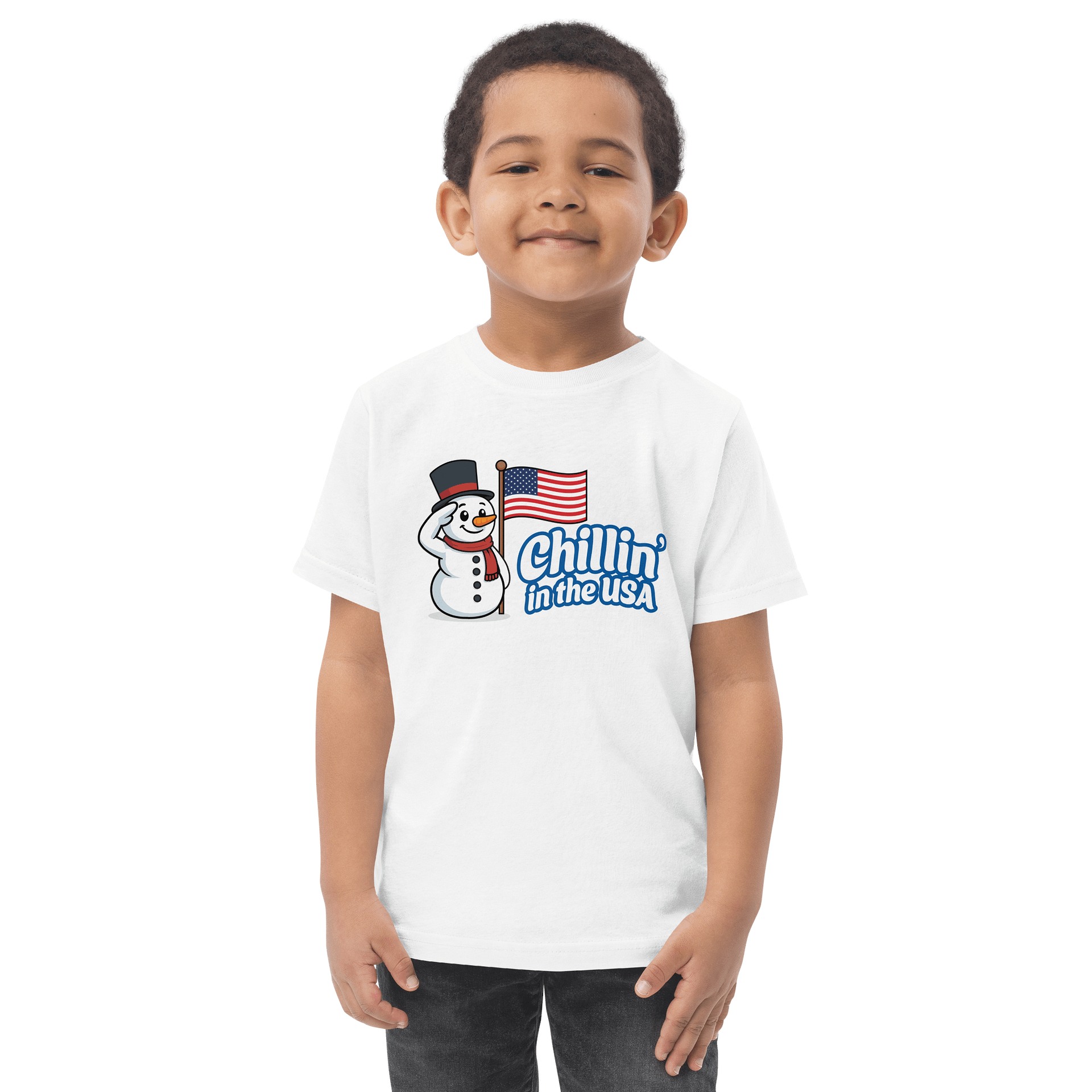 Toddler “Chillin’ in the USA” Snowman T-Shirt product image (13)
