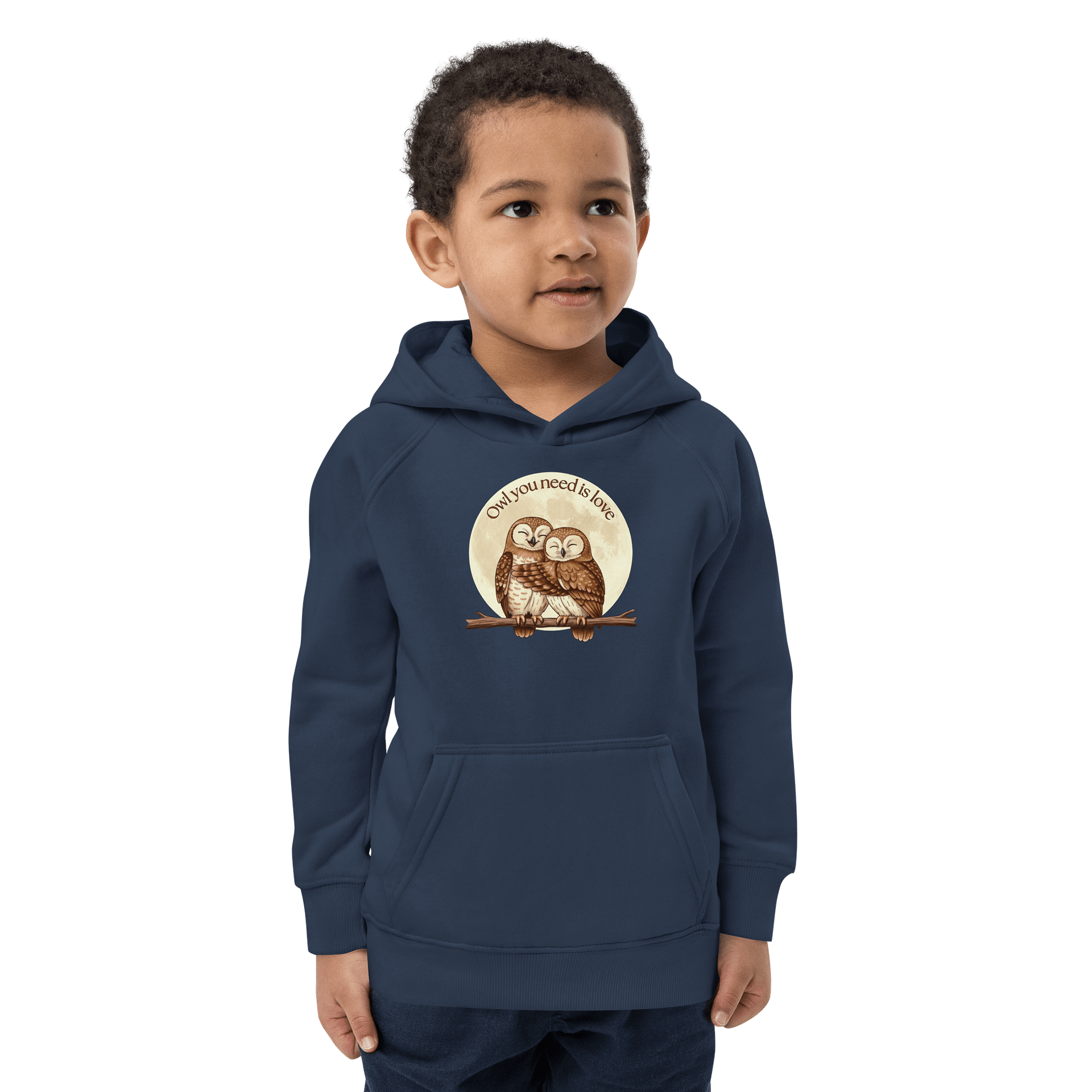 Owl Love, Kids Eco Hoodie product image (1)