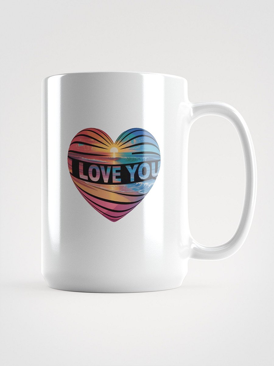 A mesmerizing psychedelic art piece featuring the words I LOVE YOU product image (1)