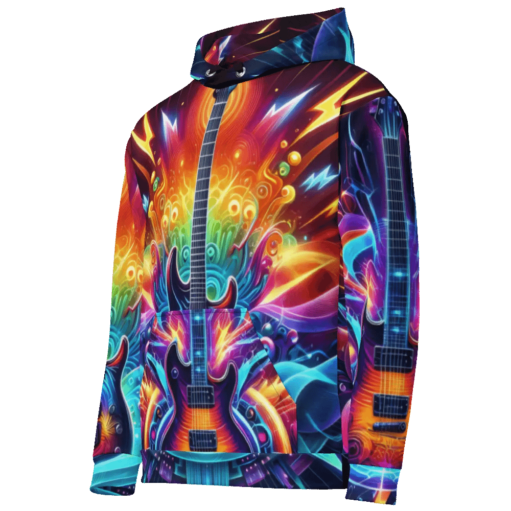 Guitar Musical Instrument - All-Over Unisex Hoodie #12 product image (11)