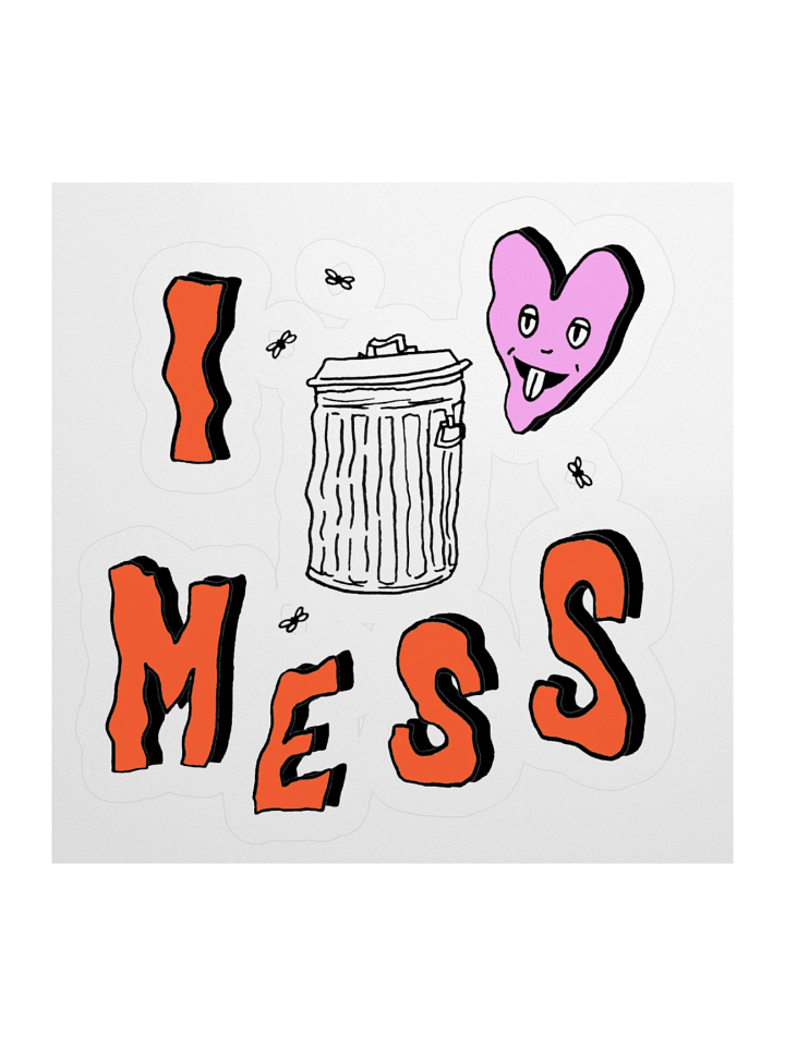 I Heart Mess Sticker product image (1)