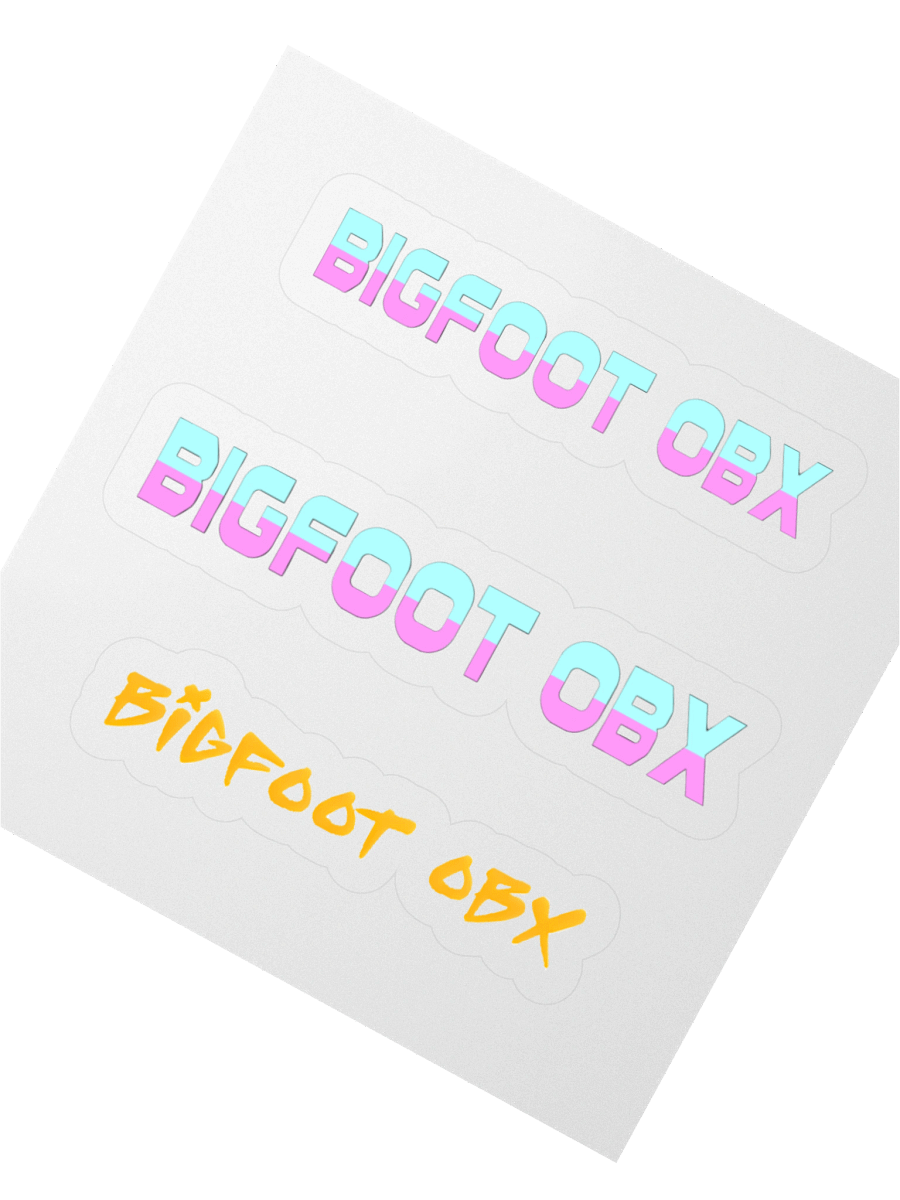 Destination Bigfoot Bronco Bigfoot OBX Logos Decals (Multiple Sizes Available) product image (5)