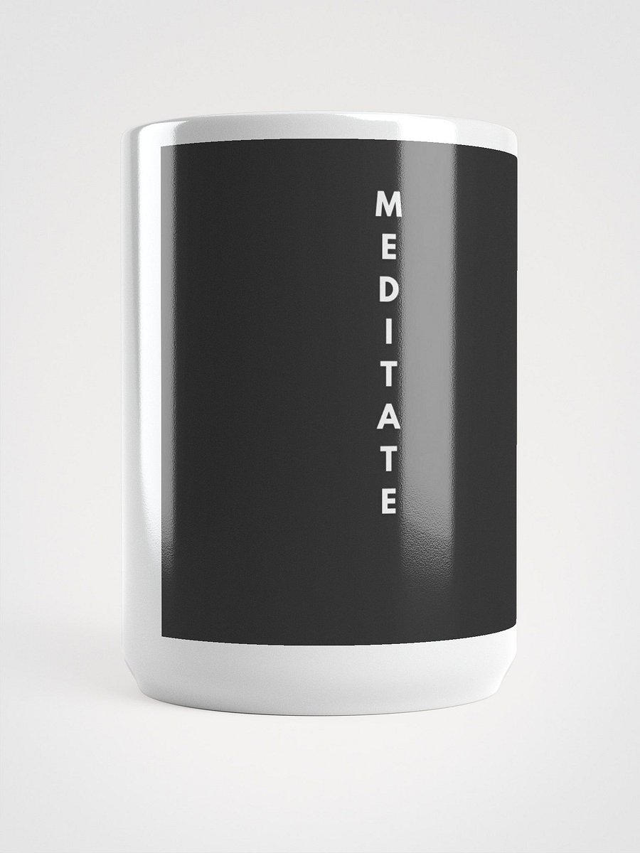 MEDITATE White Glossy Mug product image (5)