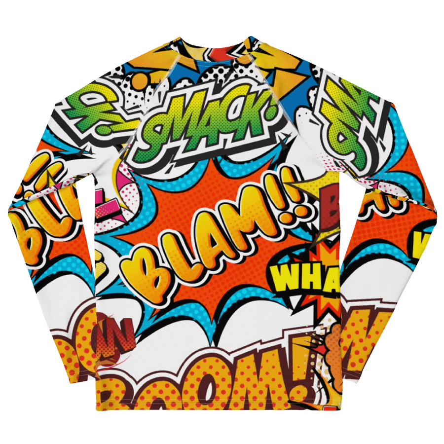 Dynamic Comic Action All-Over Print Youth Rash Guard product image (7)