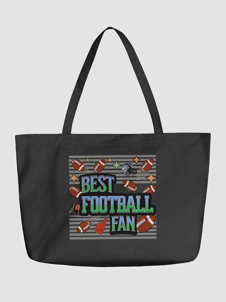 Best Football Fan Gridiron Glory Organic Tote Bag product image (2)