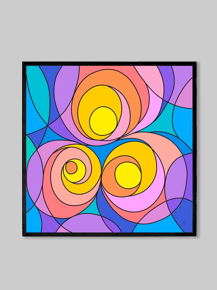 Spiral Serenade Canvas - Abstract Square No. 1 product image (142)