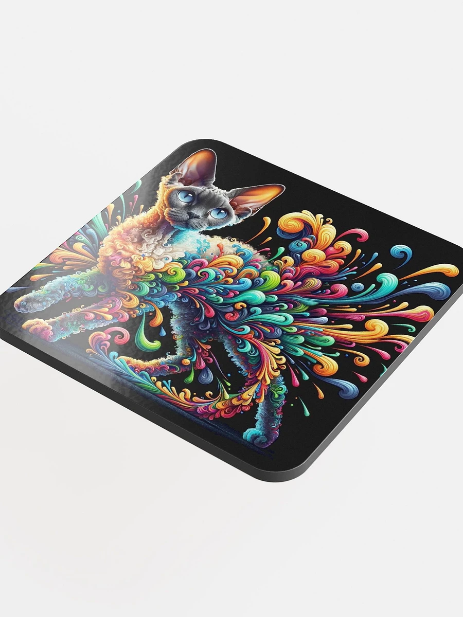 Glossed Cork Coaster: Devon Rex product image (4)