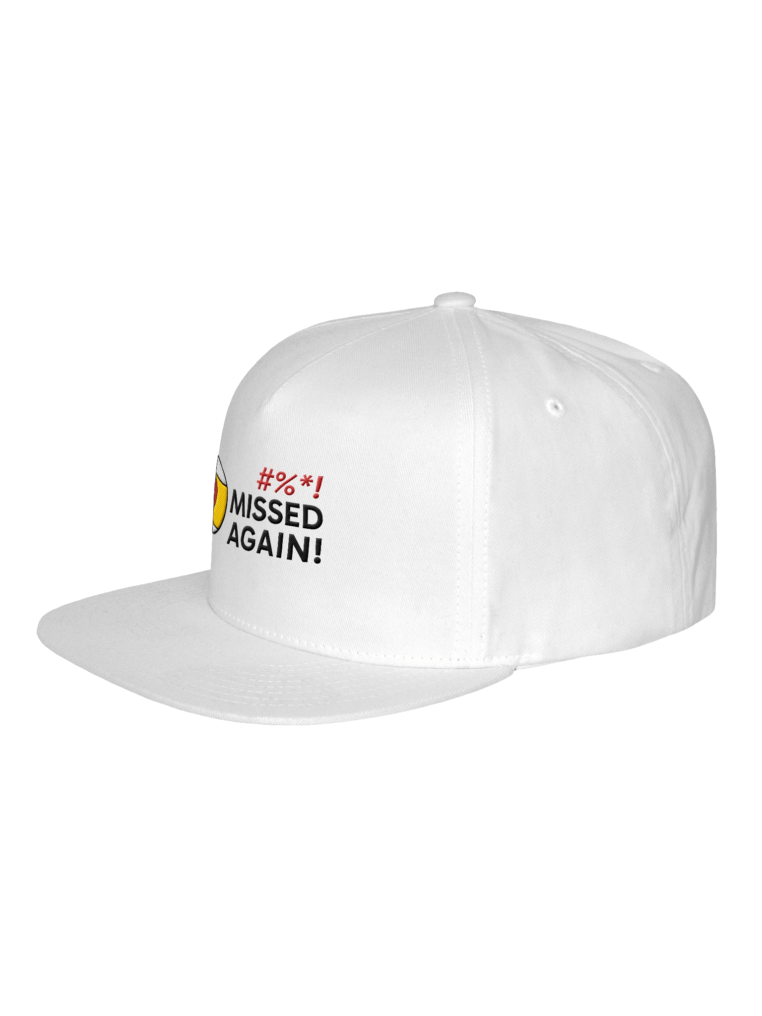 Missed Again! Logo Cap (Snapback - White) product image (2)