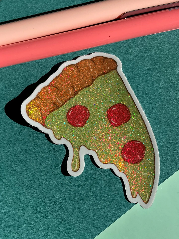 Holographic Pizza Slice Sticker product image (1)