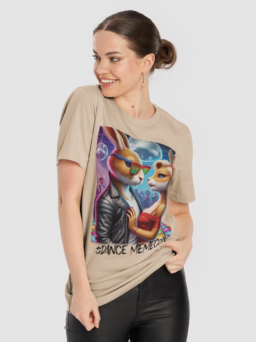 BONNIE and BUNNY - DANCE MEMECOIN - PREMIUM TEE - TAN product image (3)
