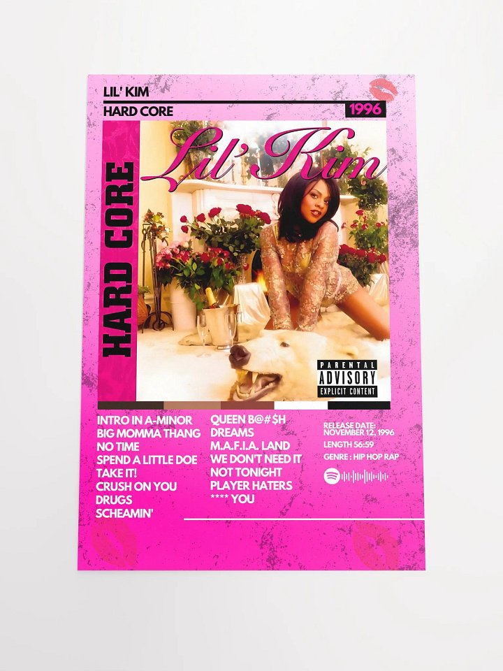 LIL KIM HARDCORE ALBUM POSTER product image (1)