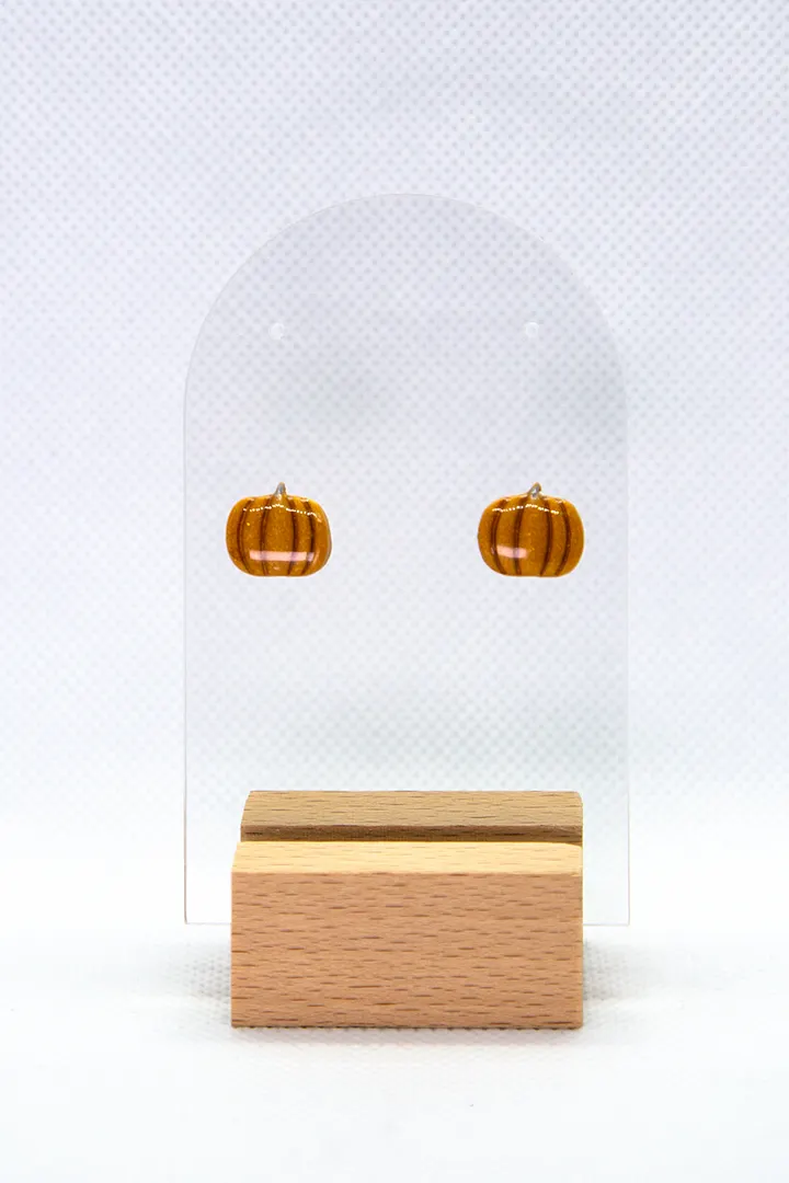 Gold Pumpkin Studs V1 product image (2)