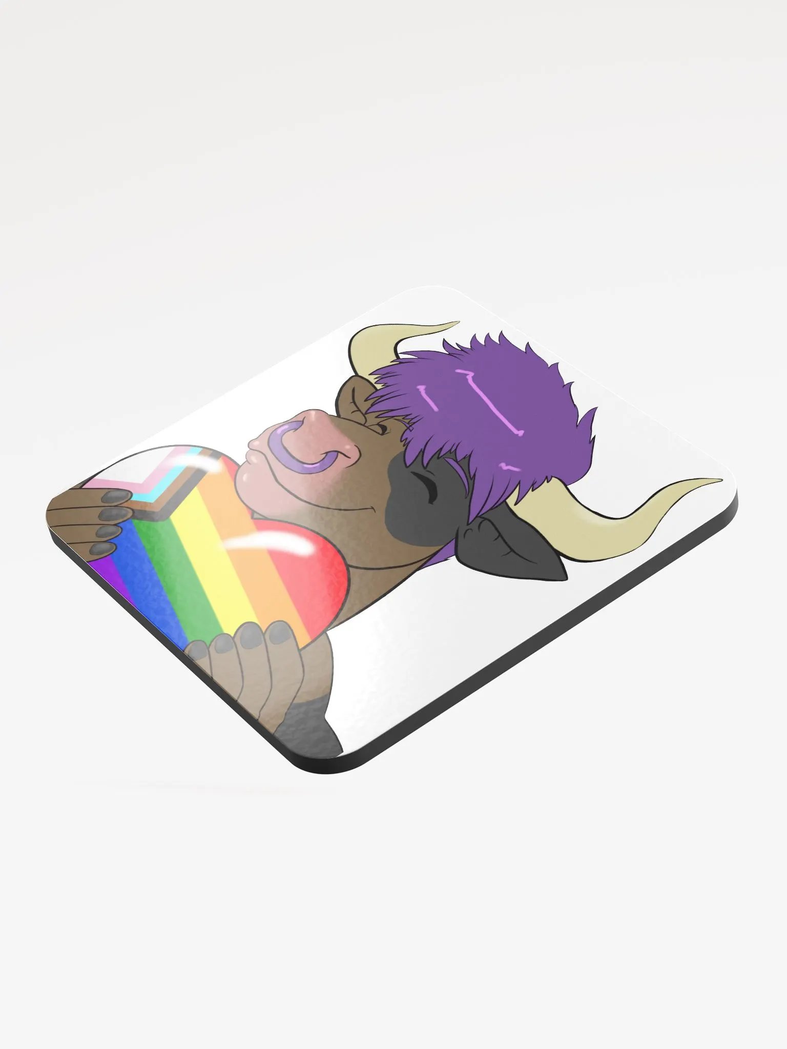 Yuuma Progress Flag Heart Coaster product image (3)