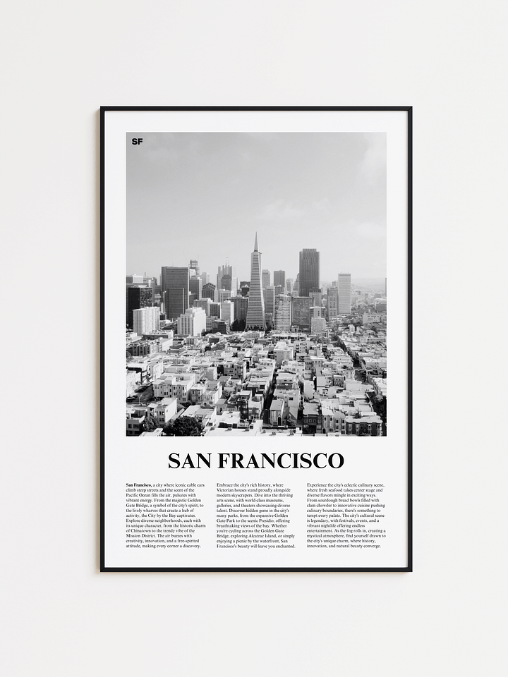 San Francisco 02 Newspaper Poster product image (1)
