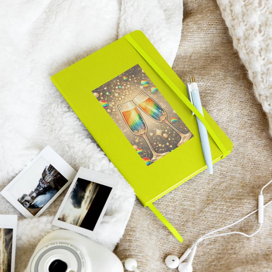 Rainbow Champagne Celebration Journal / Guestbook - LIME product image (10)