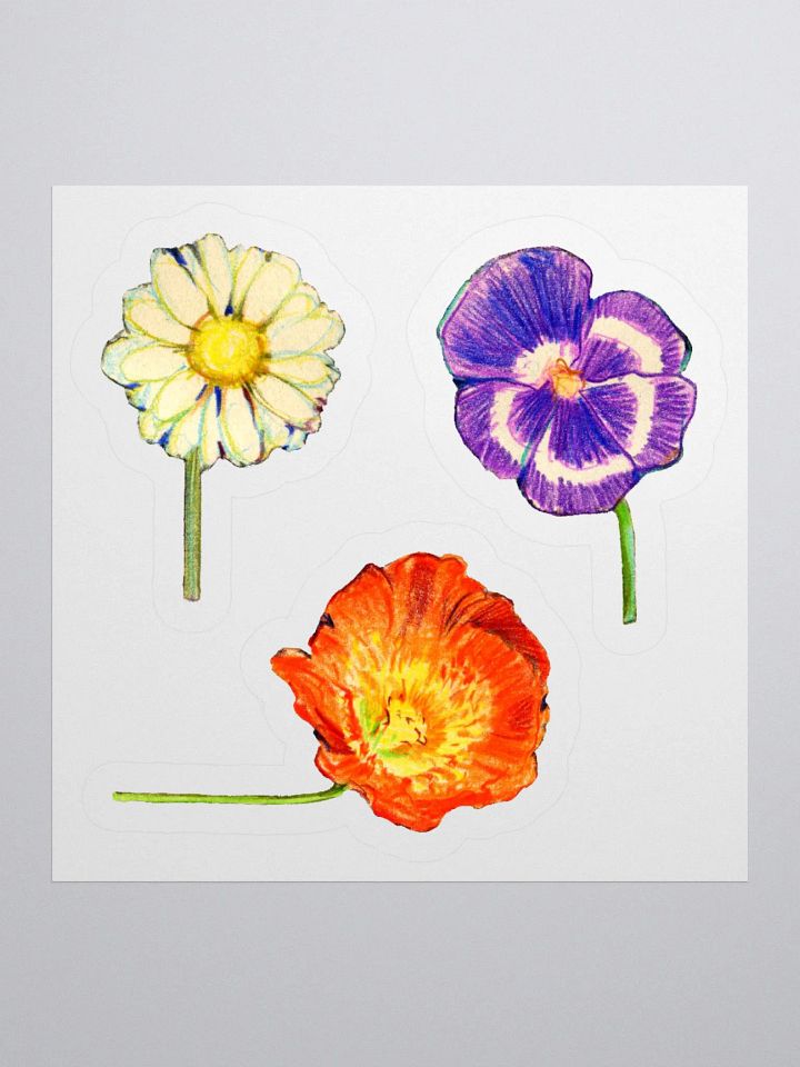 Cottage flowers stickers product image (2)