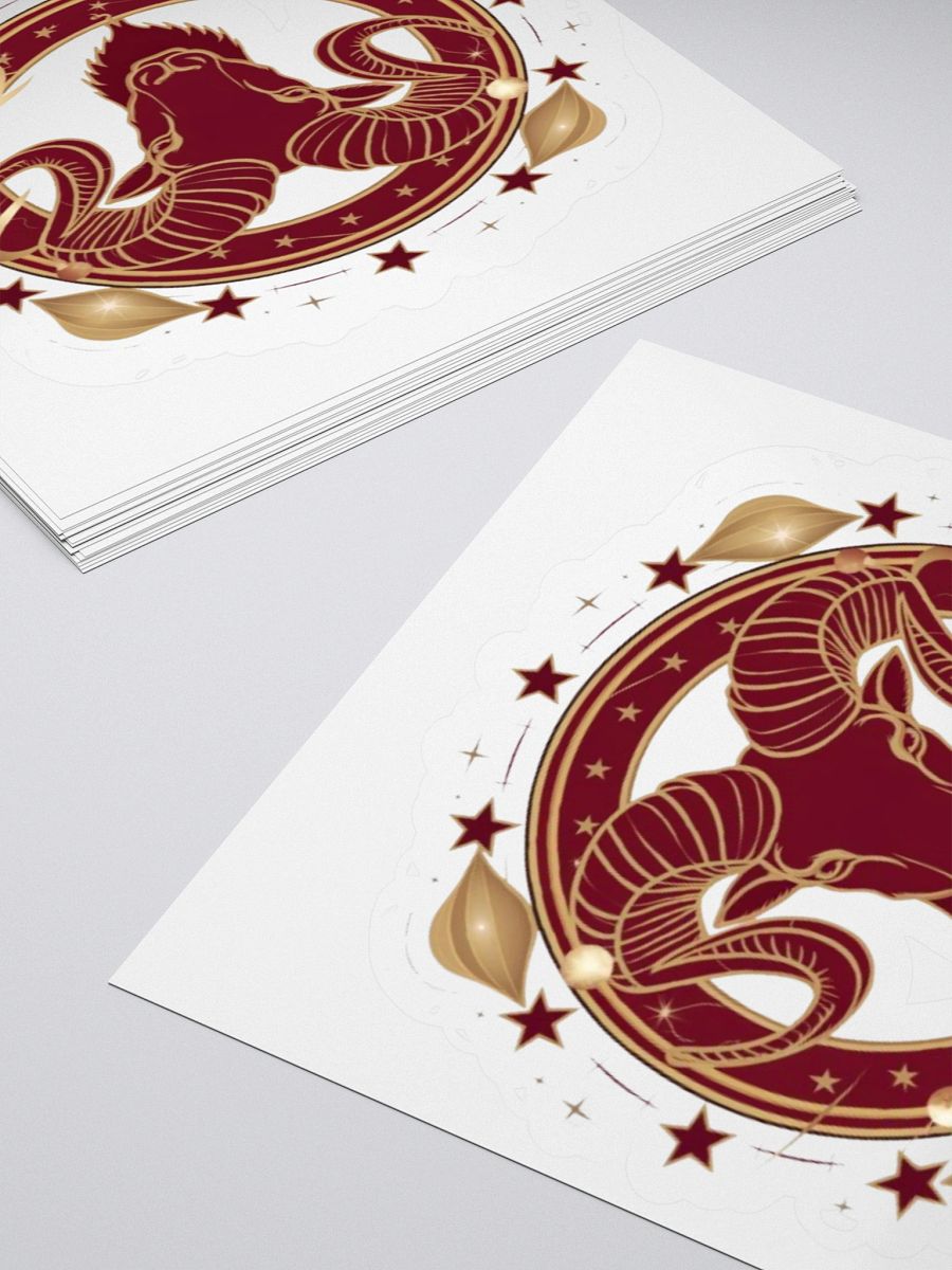 Aries Zodiac Kisscut Sticker - Exclusive Design by TDS Music product image (12)