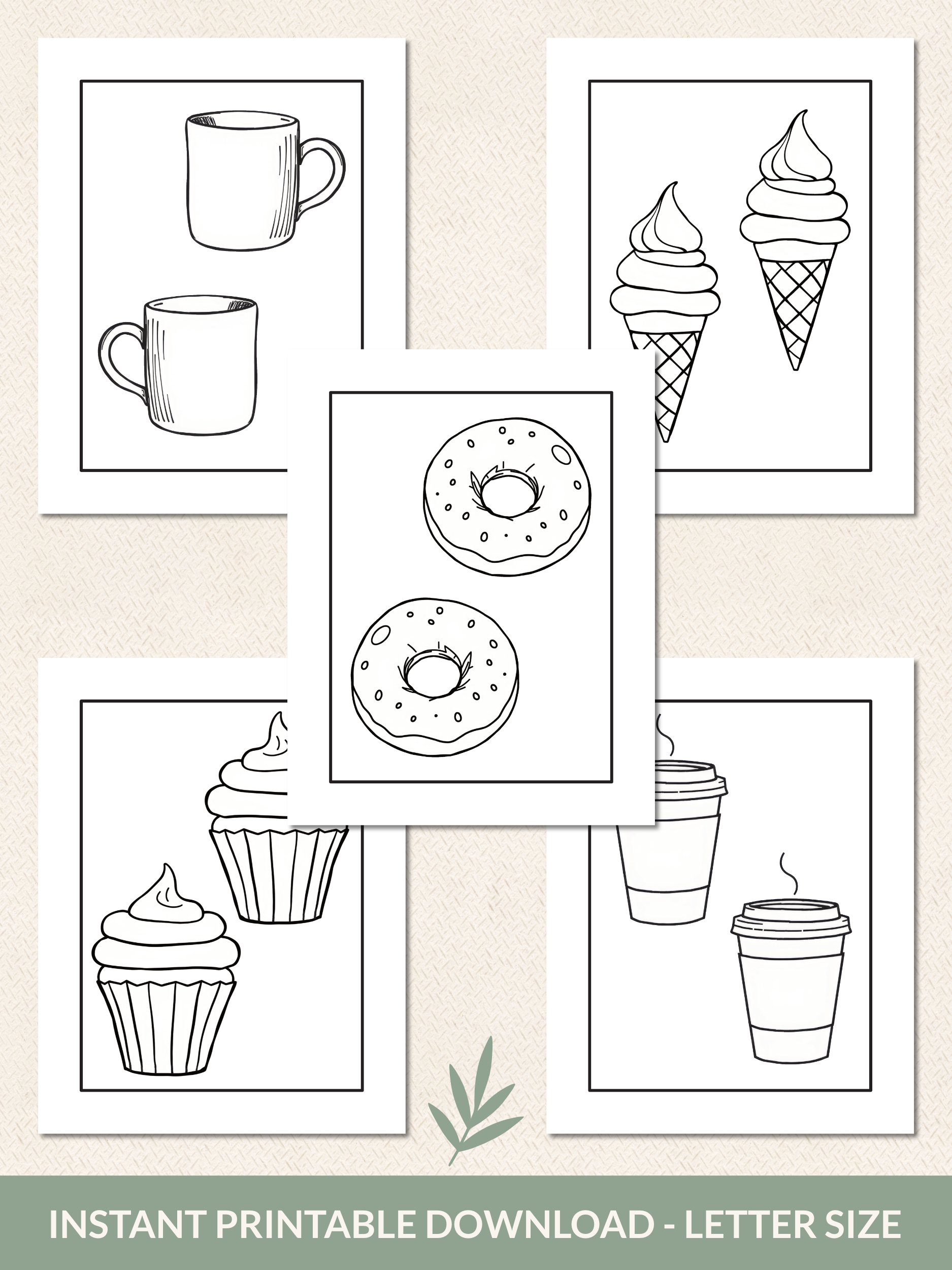 Cozy Coffee Break Coloring Pages – Printable Set of 15 product image (2)