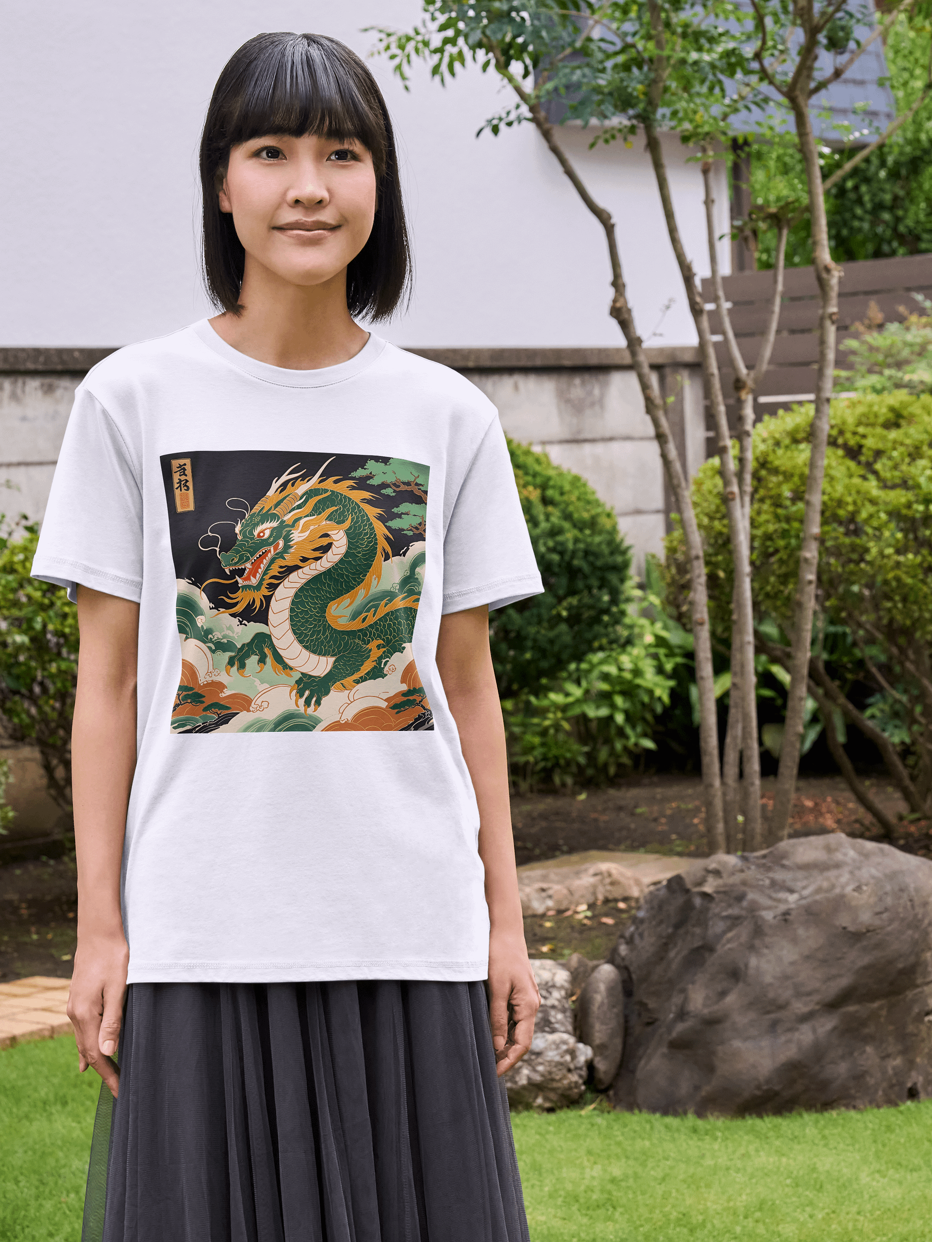 Ryoshin - Fukutsu no Ryu (Indomitable Dragon), Ancient Ryū Collection, T-Shirt, Front Design product image (4)