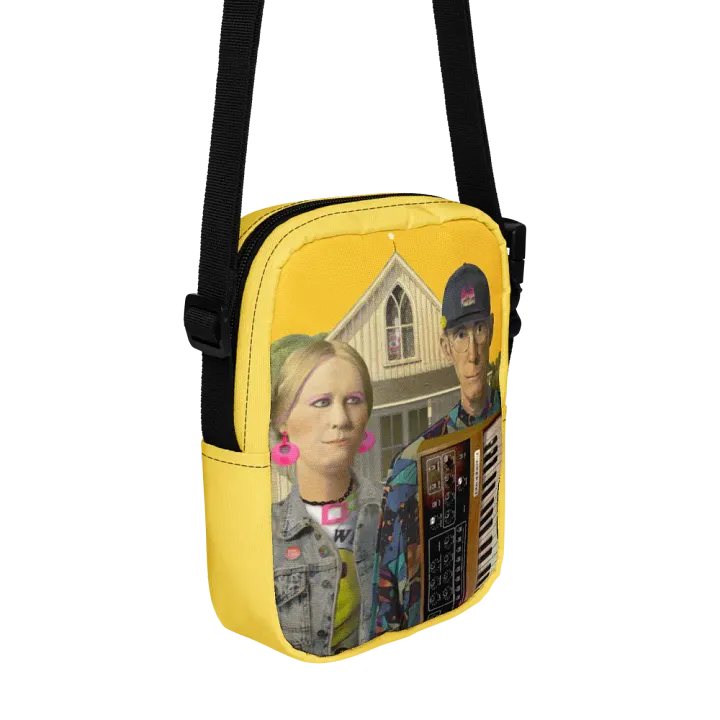 American Prophet by Frank Fonik (Sequential Prophet 5), Techno EDM Utility Crossbody Bag product image (2)
