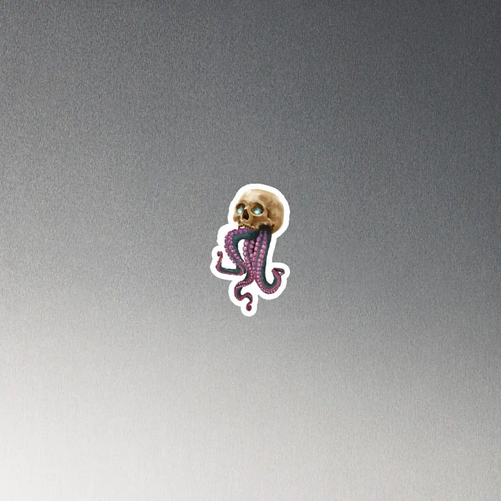 Skull & Tentacles Magnet By Chori product image (2)
