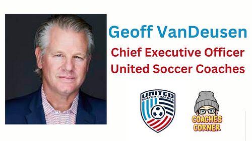 Next week chatting on the podcast ... Geoff VanDeusen | CEO United Soccer Coaches
 
@unitedsoccercoaches 
 

Let's go! Peace!
