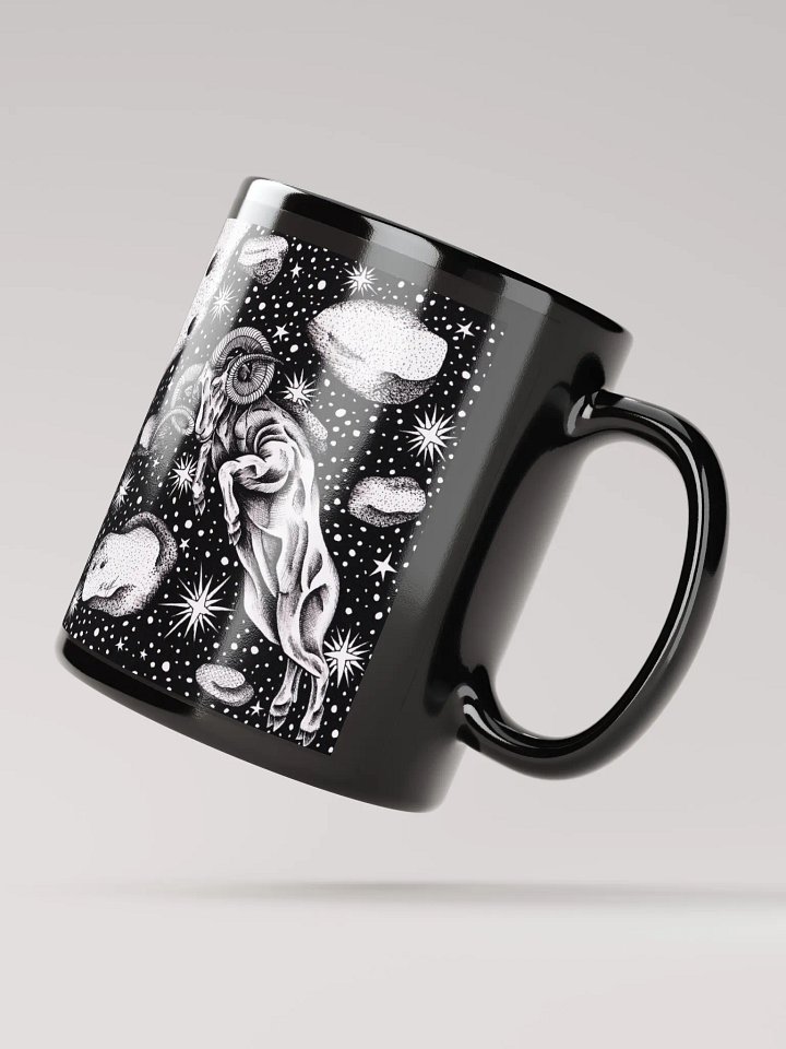 Aries Zodiac Black Glossy Mug product image (4)