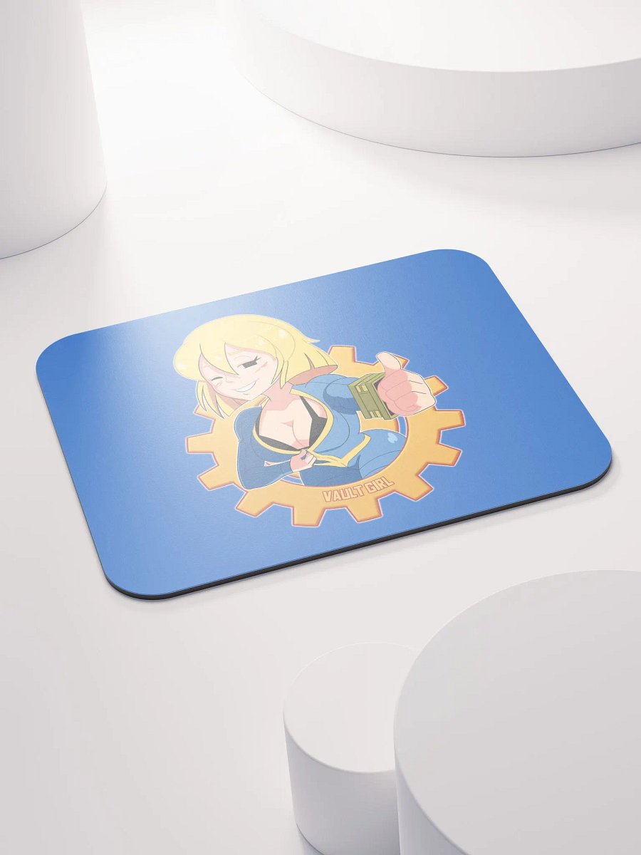 "Just a Peek" Thumbs-Up Vault Girl Mouse Pad product image (4)
