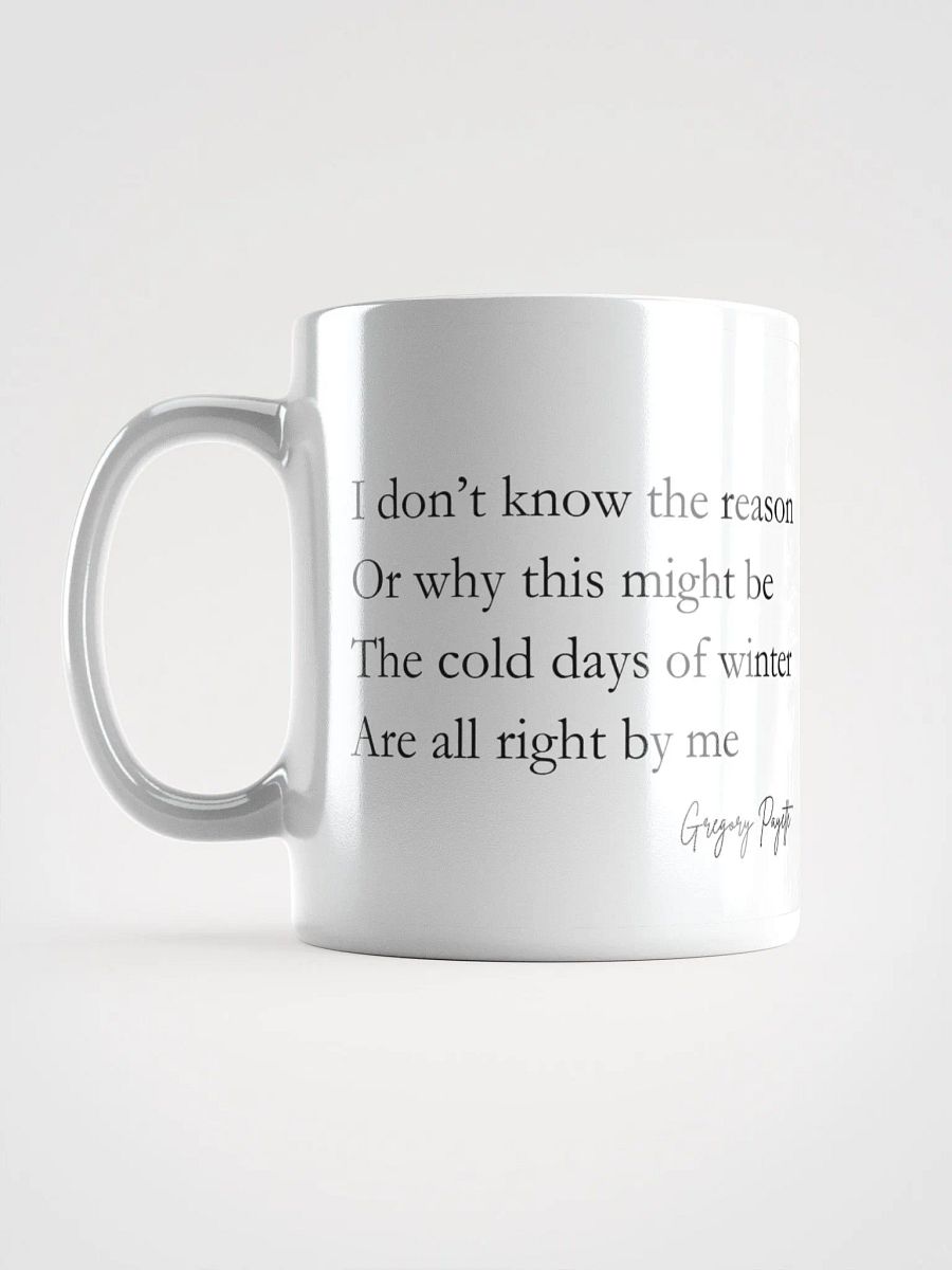 Fat Squirrel Winter Mug With "Cold Days of Winter" Poem Excerpt product image (6)