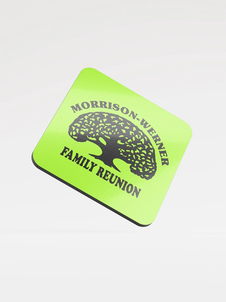 "Morrison-Werner Tree" Drink Coaster (Chartreuse) product image (2)