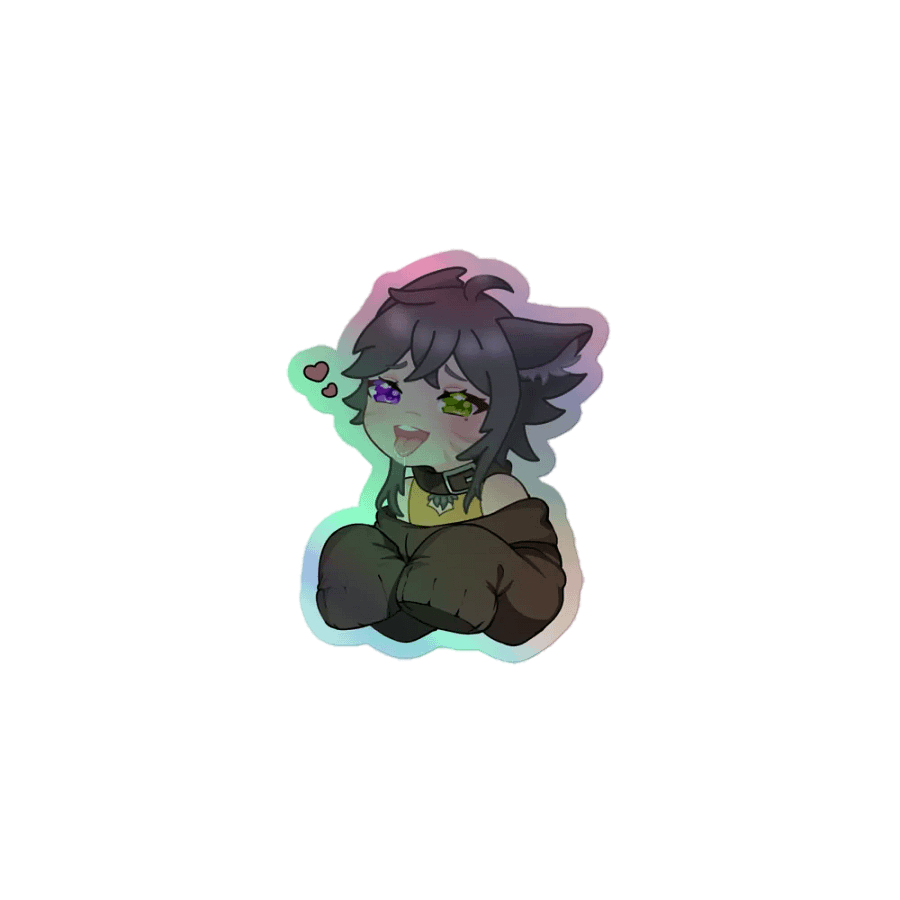 WolfcatRisi Good Girl Holographic Sticker product image (1)