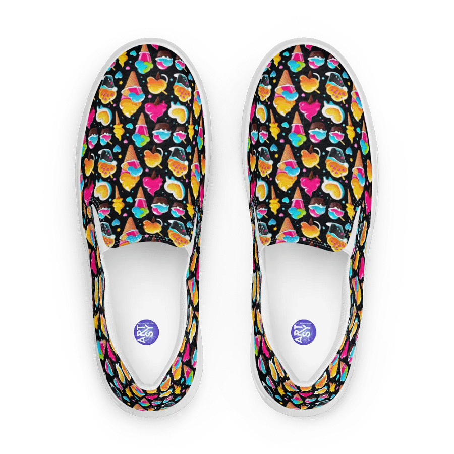 Ice Cream Pattern All Over Print Slip On Shoes product image (5)