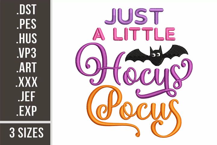 Just A little Hocus Pocus | Embroidery Design | Embroidery Files product image (1)