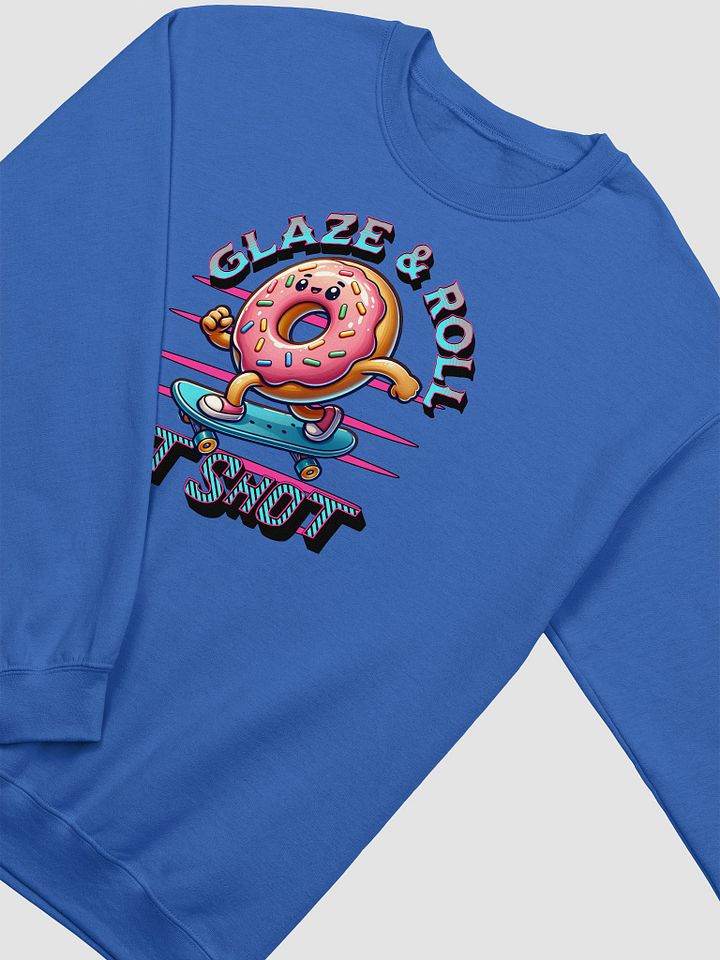 Glaze And Roll Hot Shot Skateboard Doughnut Sweatshirt product image (18)