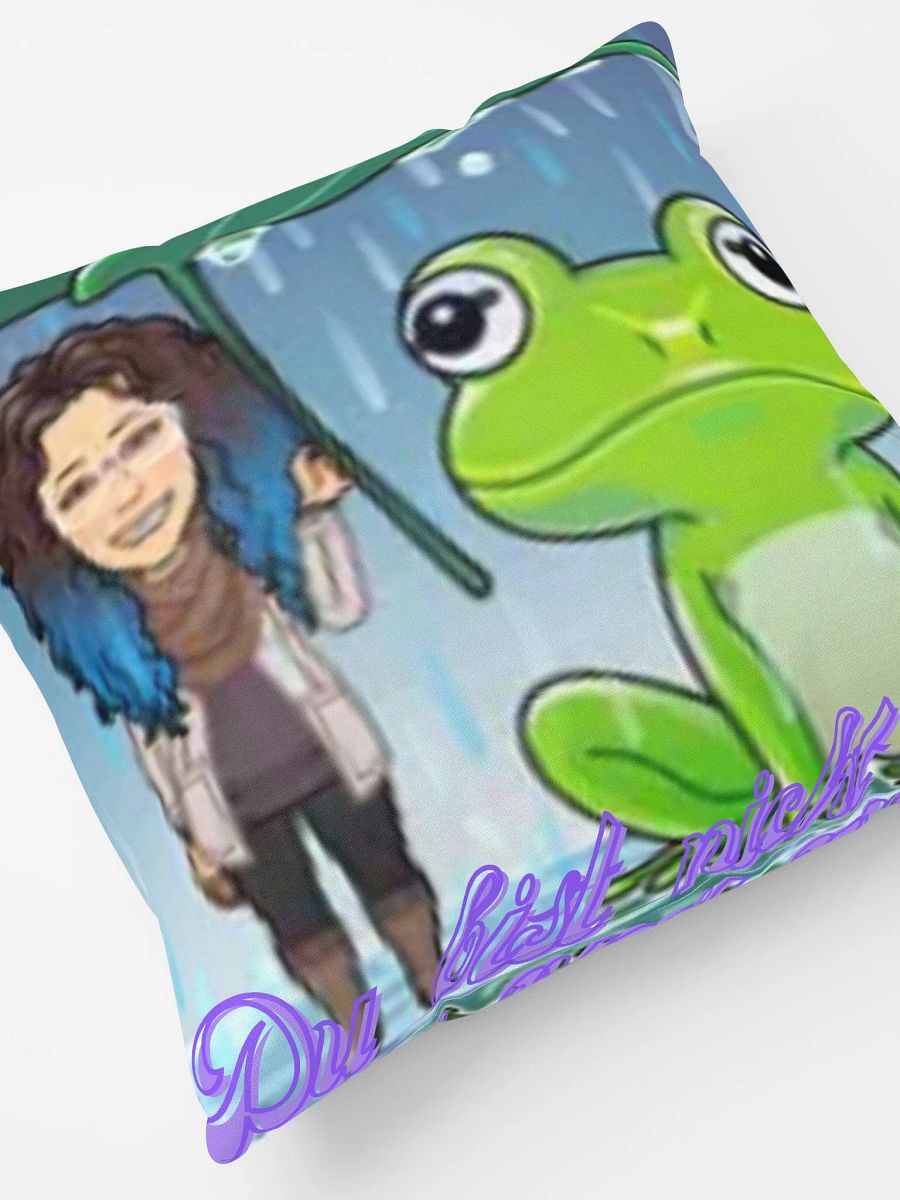 bequemes Kissen mit . ´´ Du bist nicht alleine mit einem Frosch und mit mir als Avatar´´ product image (7)