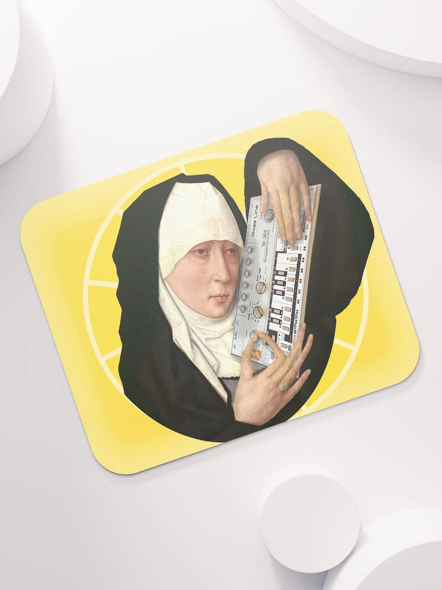 Mater Dolorosa meets Roland TB 303 by Frank Fonik, EDM Techno Classic Mouse Pad product image (7)
