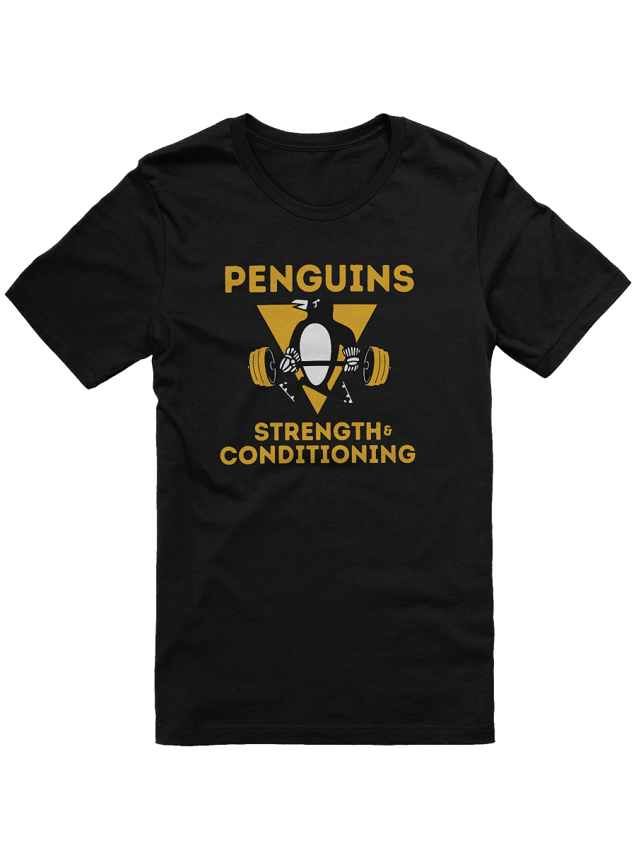 Penguins Strength and Conditioning T-Shirt – Funny Hockey Gym Workout Tee product image (1)