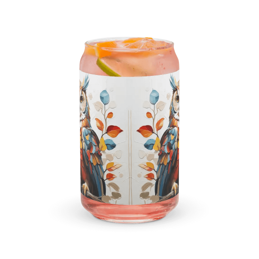 Radiant Feathers Glass Can Sipper product image (8)