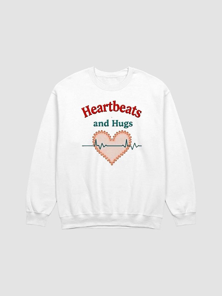 Heartbeats and Hugs EKG Crewneck Sweatshirt product image (10)