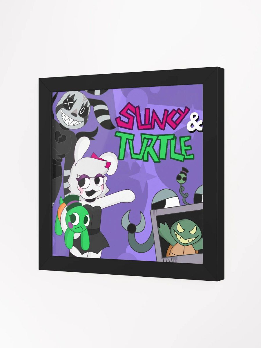 Slinky & Turtle Character Group Framed Print product image (2)