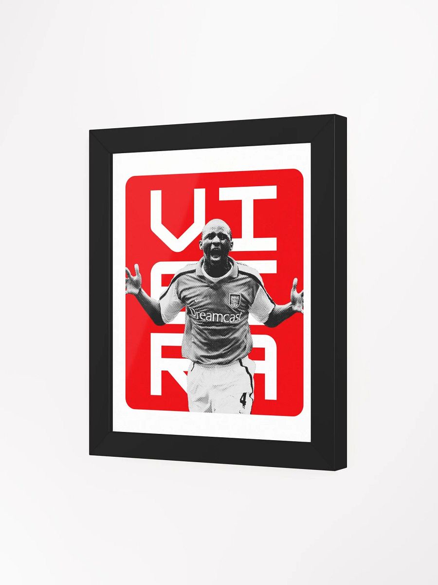 Patrick Vieira BW Arsenal Name Art Framed Print product image (3)