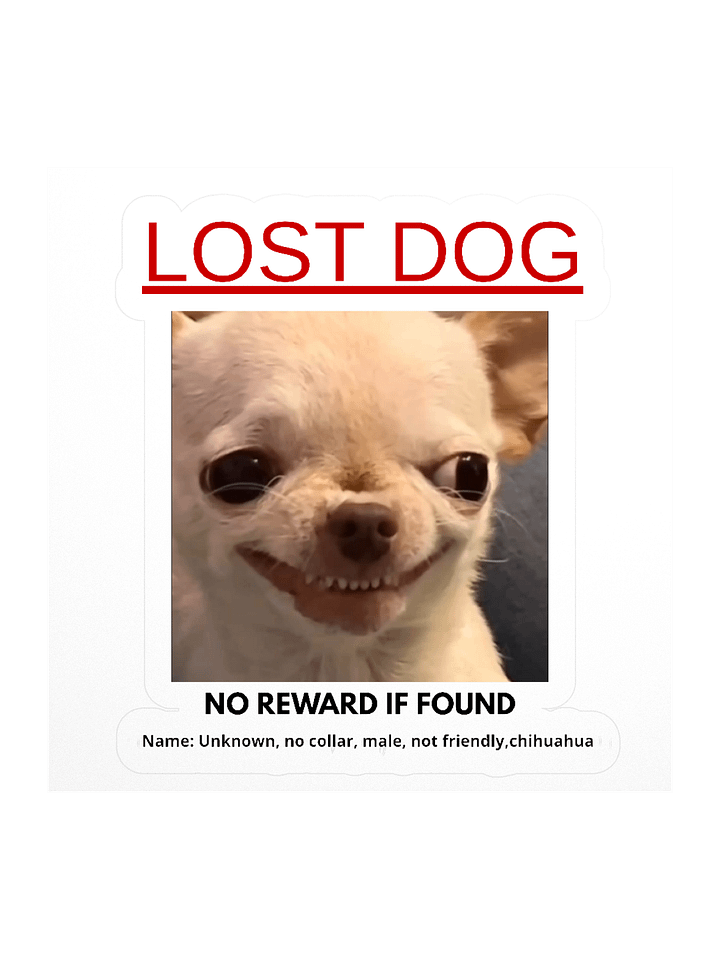 Lost Dog Sticker product image (1)