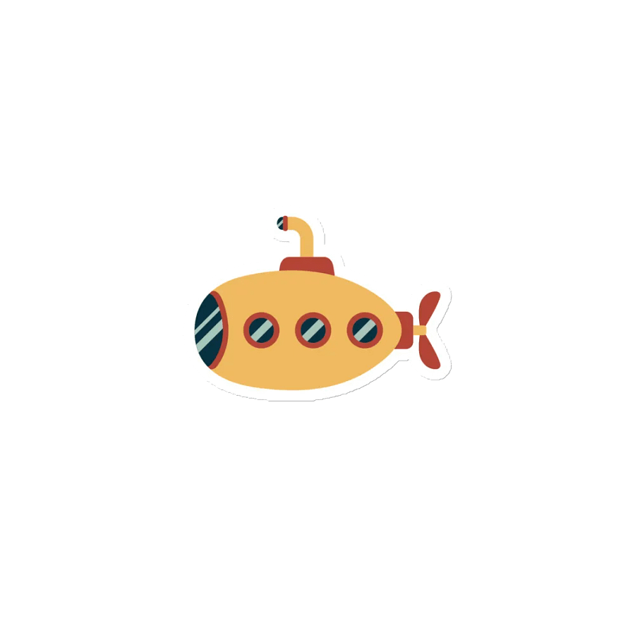 "Yellow Submarine" Die-Cut Magnets product image (4)