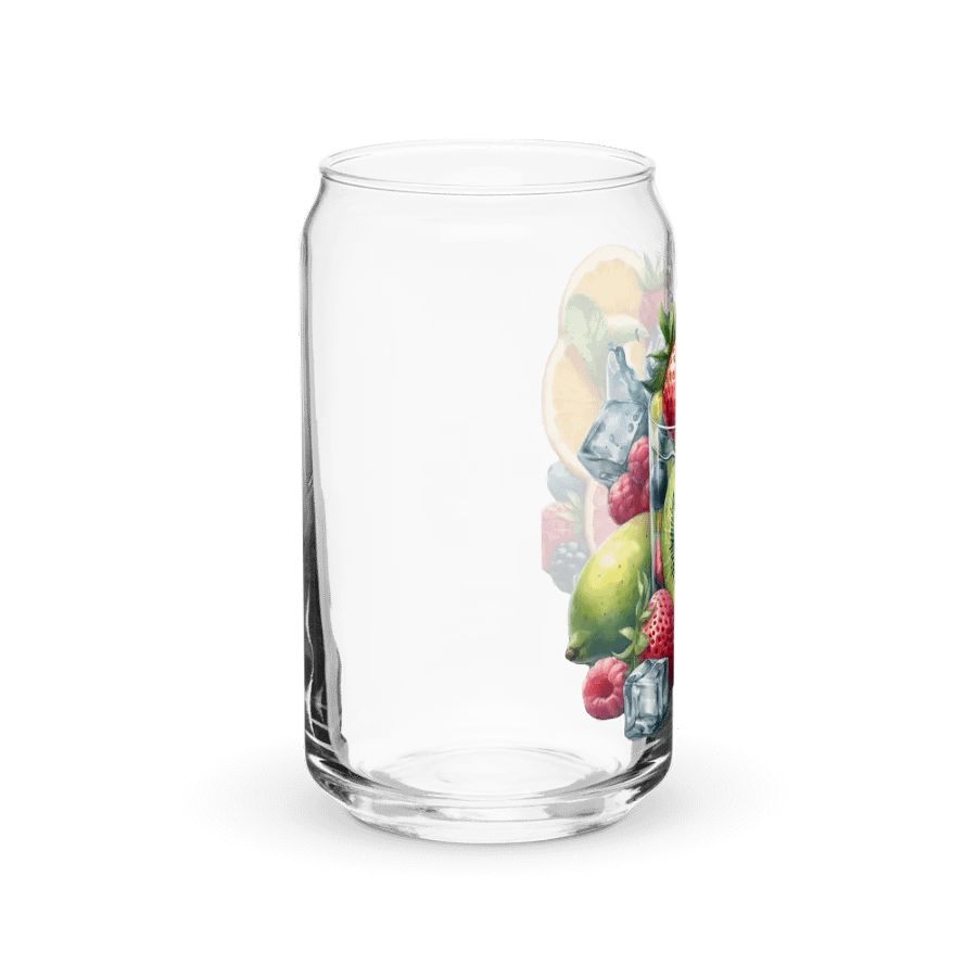 Fruit juice with fruit slice mixed water affect, design_06-Can-Shaped Glass product image (10)