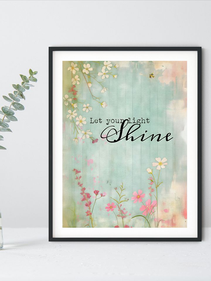 Let Your Light Shine Inspirational Poster product image (1)