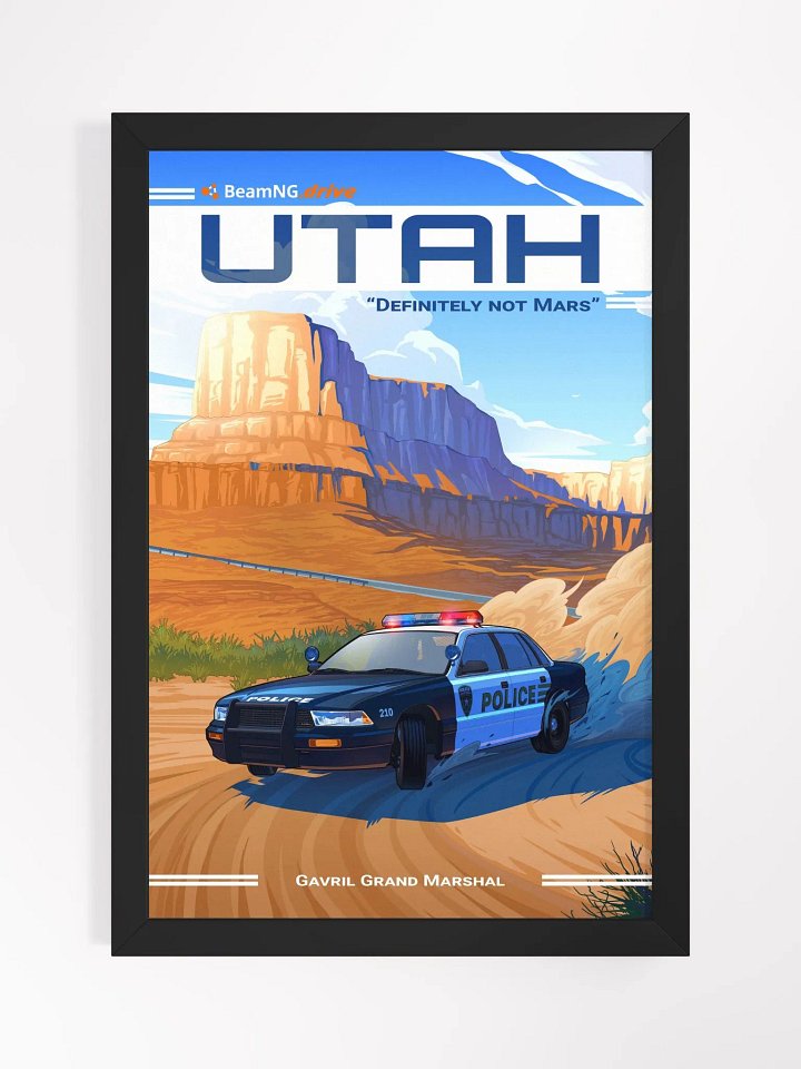 Framed Poster: Utah product image (1)